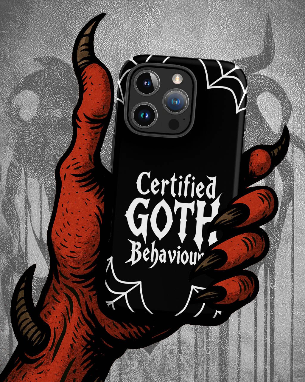Certified Goth Behaviour Tough Phone Case for iPhone®