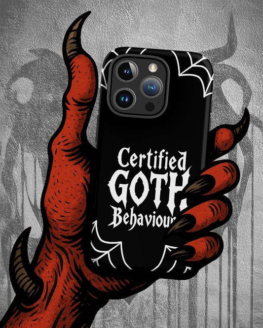Certified Goth Behaviour Tough Phone Case for iPhone®