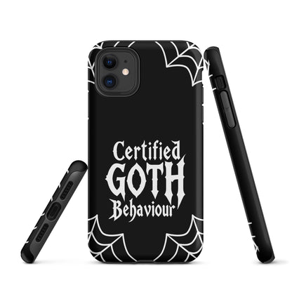 Certified Goth Behaviour Tough Phone Case for iPhone®