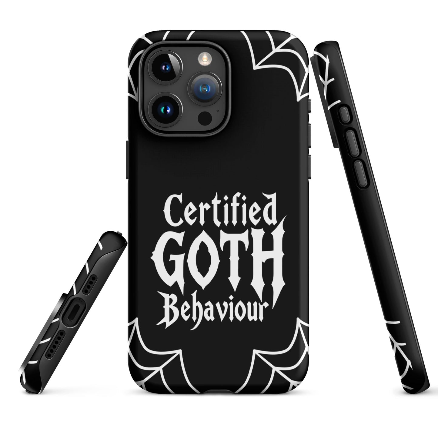 Certified Goth Behaviour Tough Phone Case for iPhone®