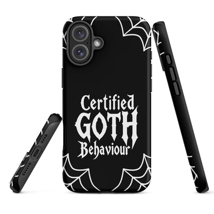 Certified Goth Behaviour Tough Phone Case for iPhone®