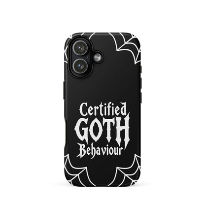 Certified Goth Behaviour Tough Phone Case for iPhone®
