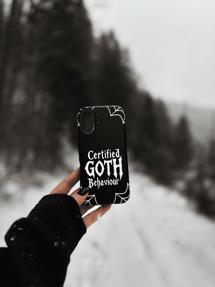 Certified Goth Behaviour Tough Phone Case for iPhone®