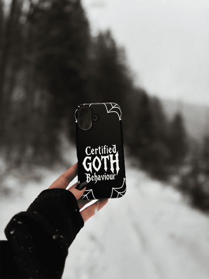 Certified Goth Behaviour Tough Phone Case for iPhone®