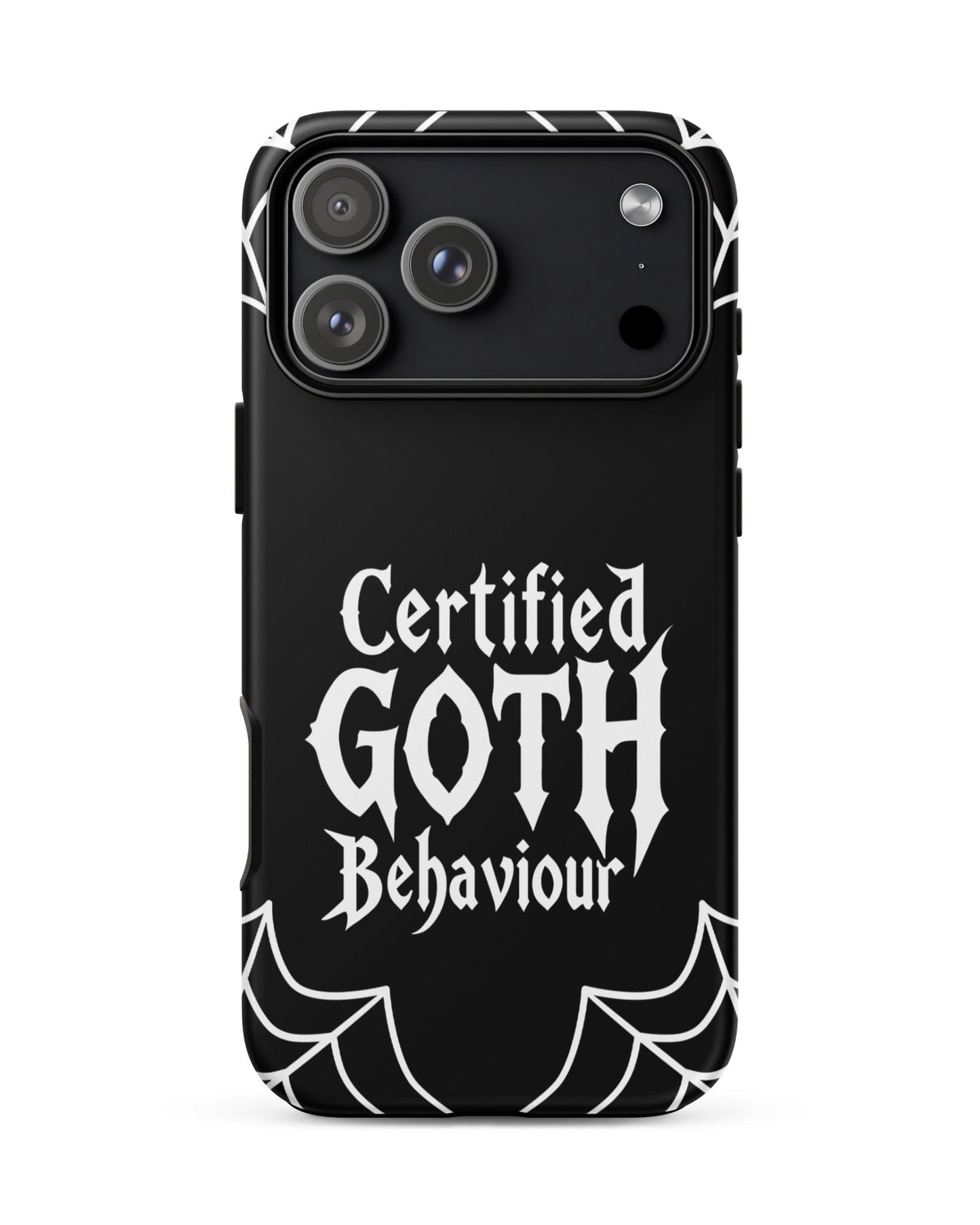 Certified Goth Behaviour Tough Phone Case for iPhone®