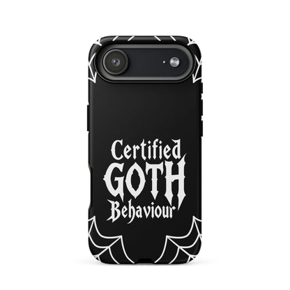 Certified Goth Behaviour Tough Phone Case for iPhone®
