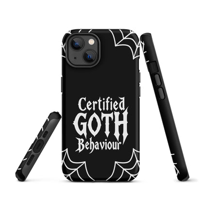 Certified Goth Behaviour Tough Phone Case for iPhone®