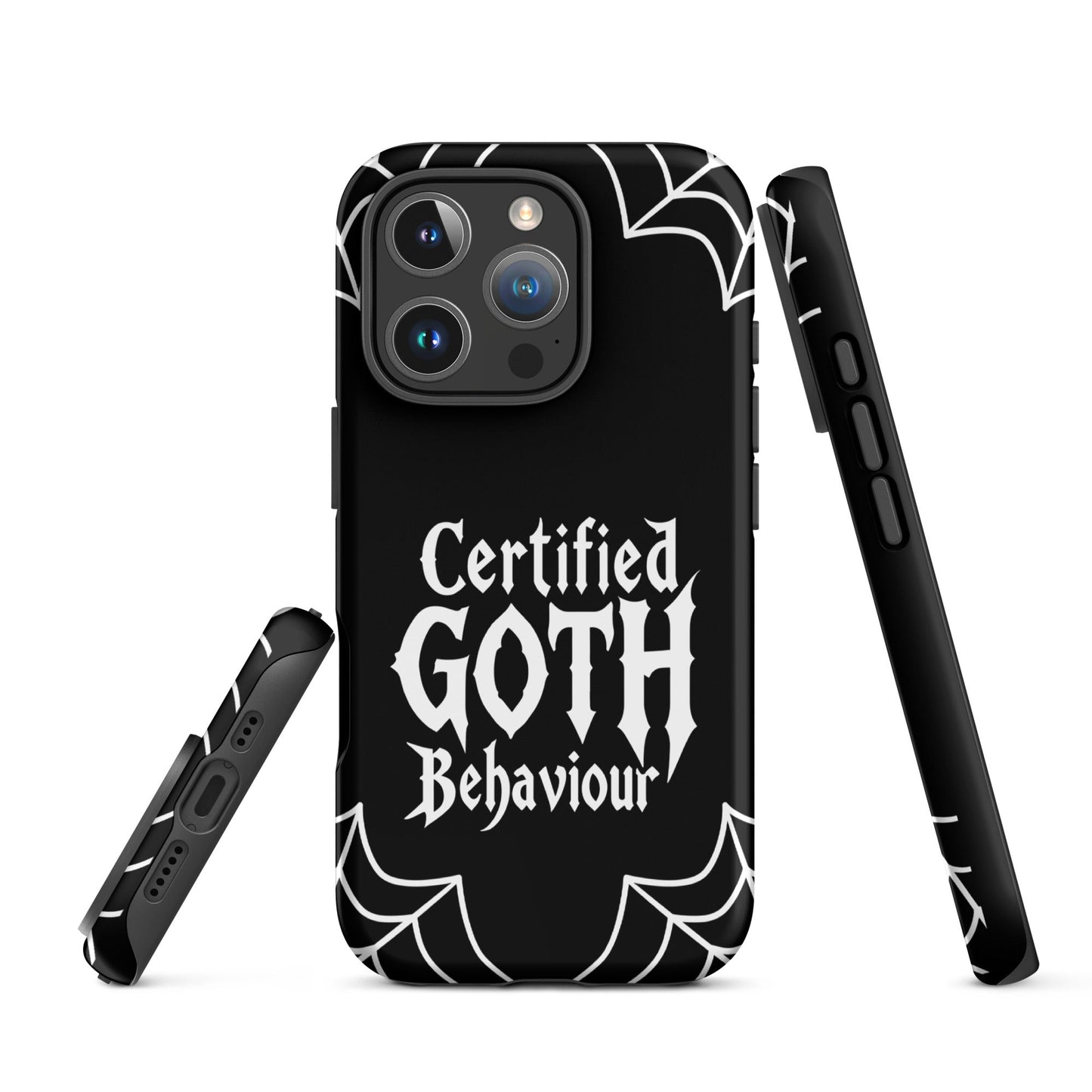 Certified Goth Behaviour Tough Phone Case for iPhone®