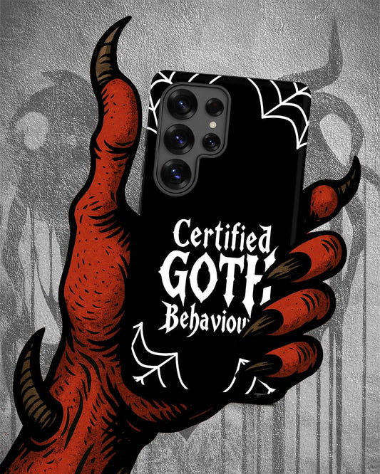Certified Goth Behaviour Tough Phone Case for Samsung®