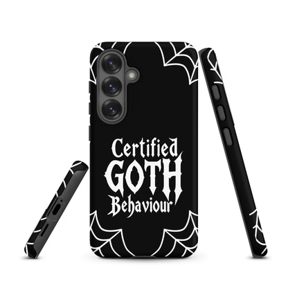Certified Goth Behaviour Tough Phone Case for Samsung®