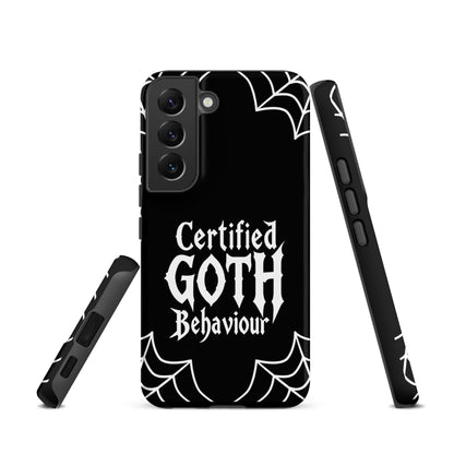 Certified Goth Behaviour Tough Phone Case for Samsung®