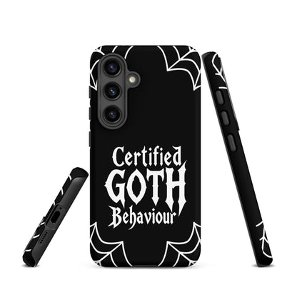 Certified Goth Behaviour Tough Phone Case for Samsung®