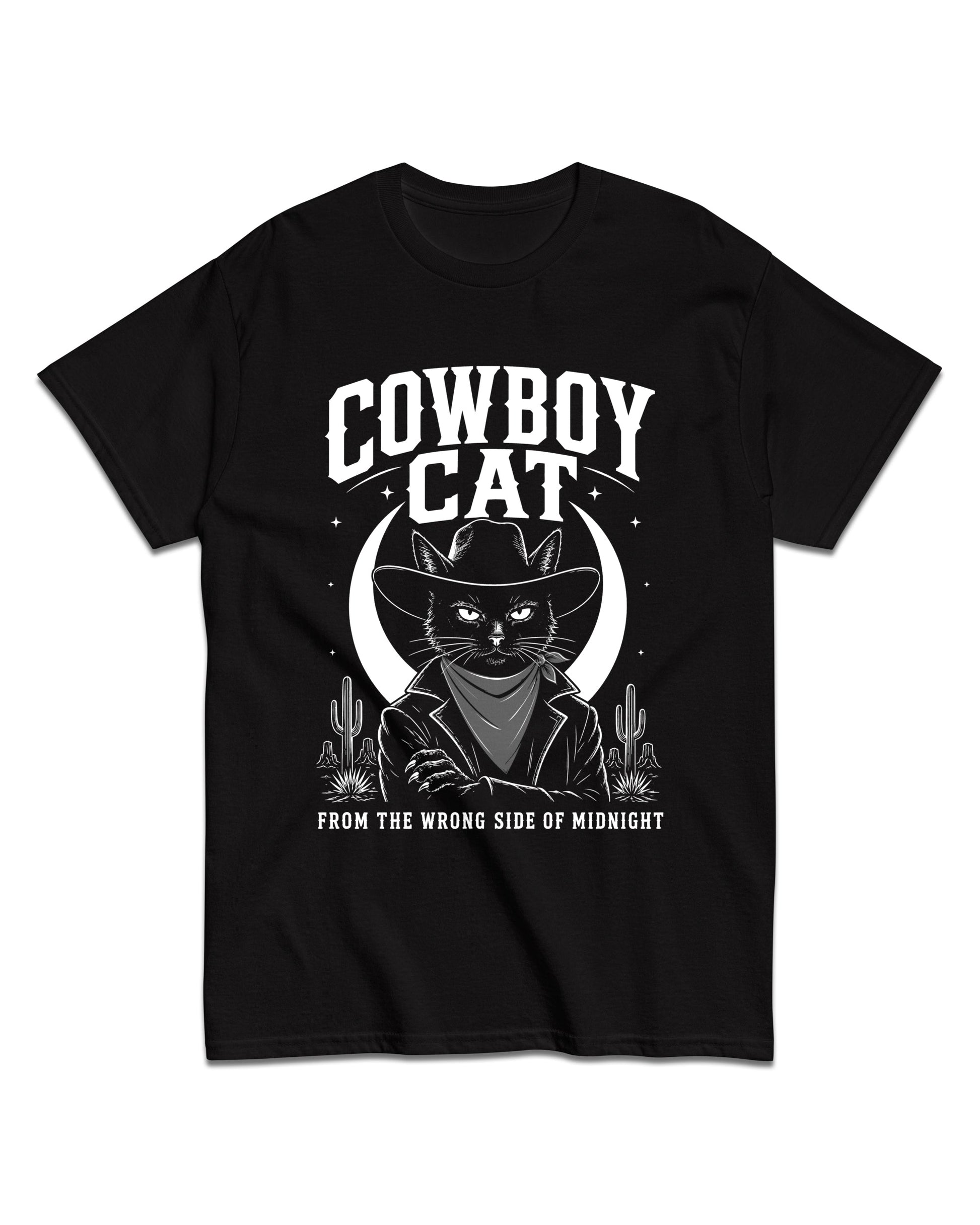 Cowboy Cat From the Wrong Side of Midnight T-Shirt