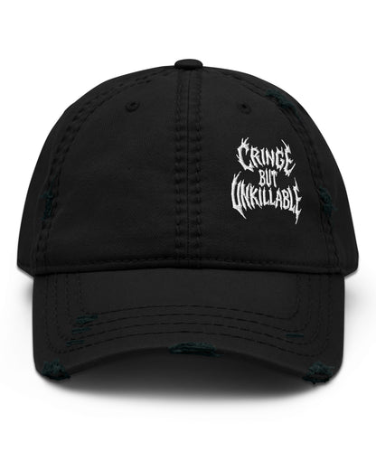 Cringe But Unkillable Distressed Dad Hat