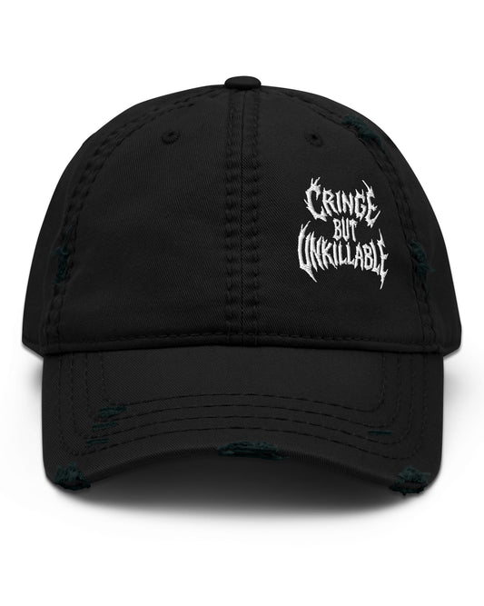 Cringe But Unkillable Distressed Dad Hat