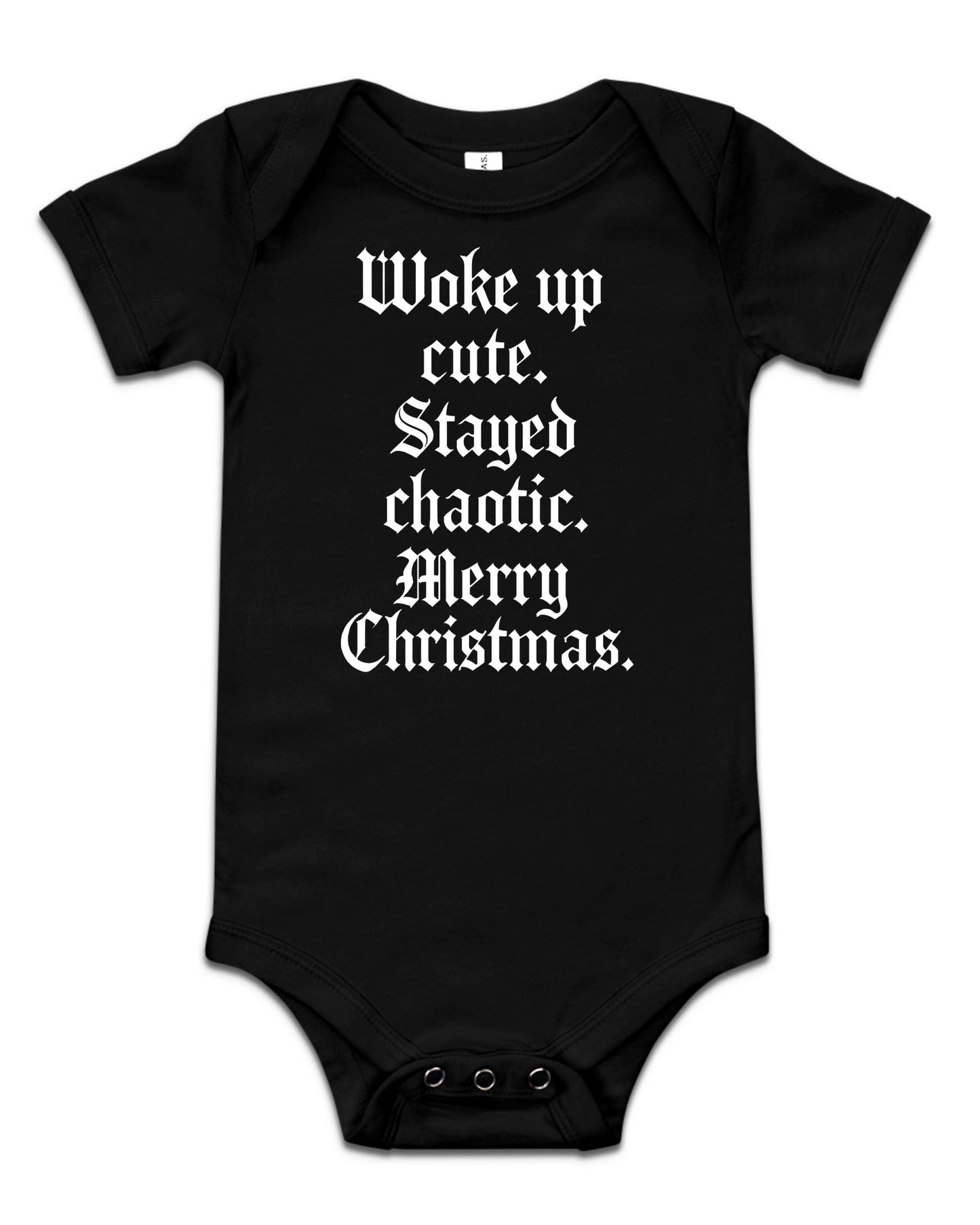 Cute Chaotic Christmas Baby Bodysuit