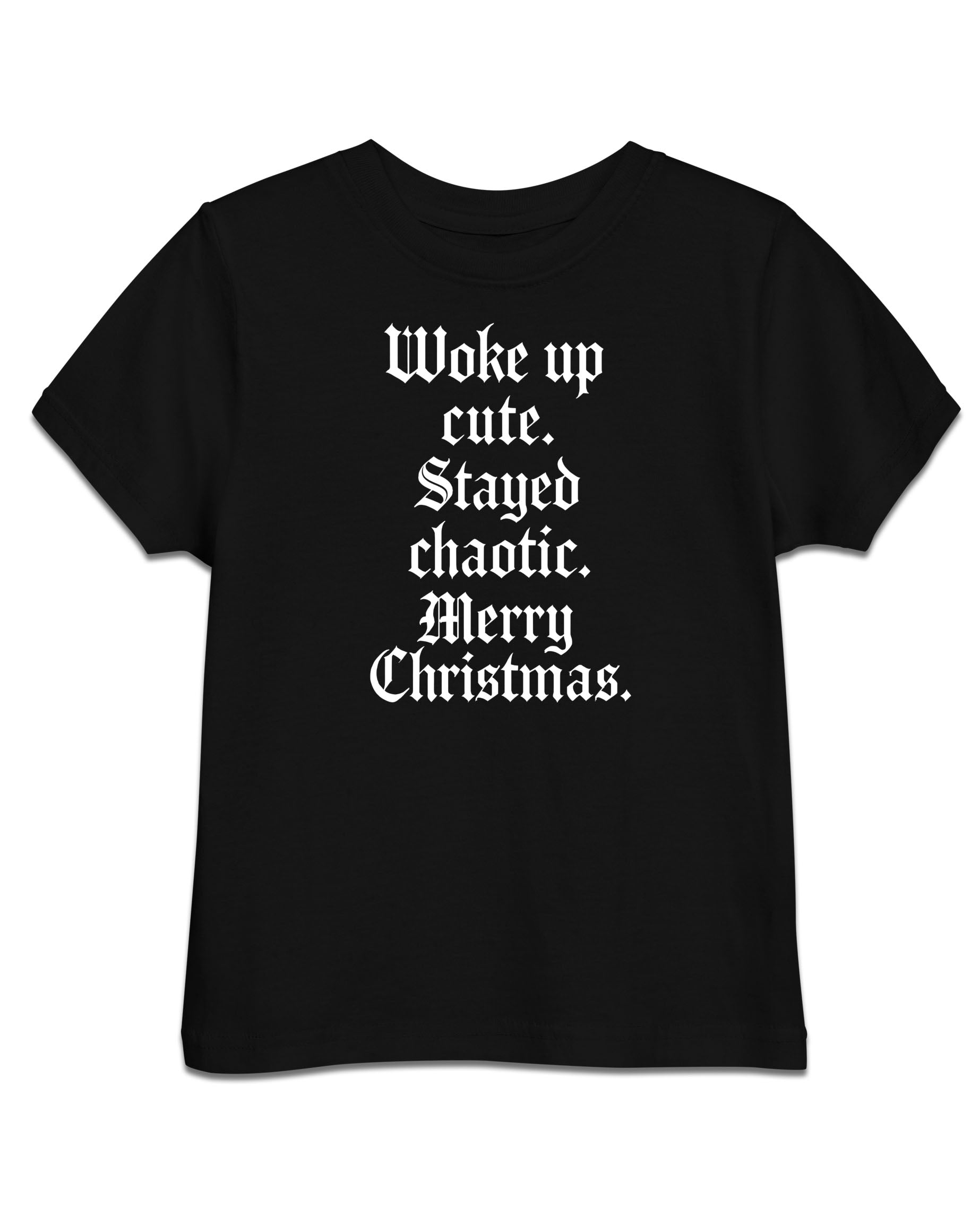 Cute Chaotic Christmas Toddler Tee