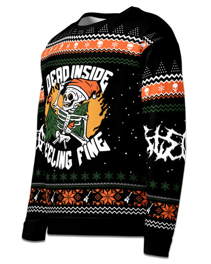 Dead Inside, Feeling Fine Ugly Christmas Sweater