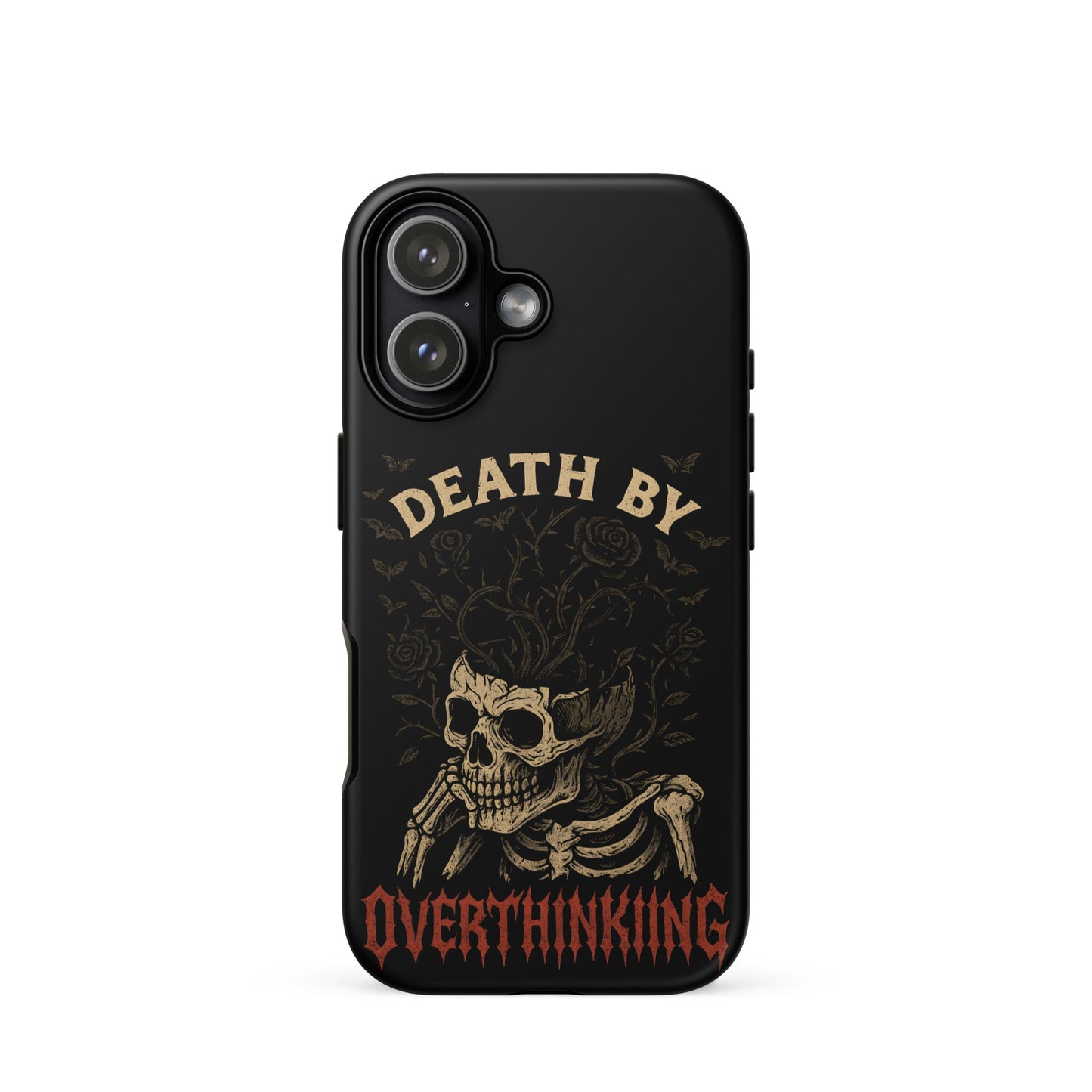 DEATH BY OVERTHINKING Tough Phone Case for iPhone®