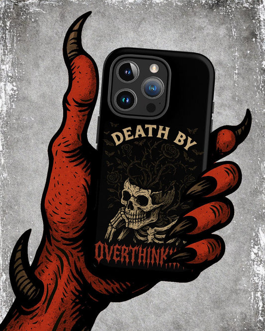 DEATH BY OVERTHINKING Tough Phone Case for iPhone®