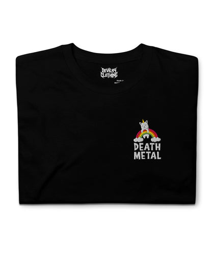 Death Metal Kitty Embroidered T-Shirt