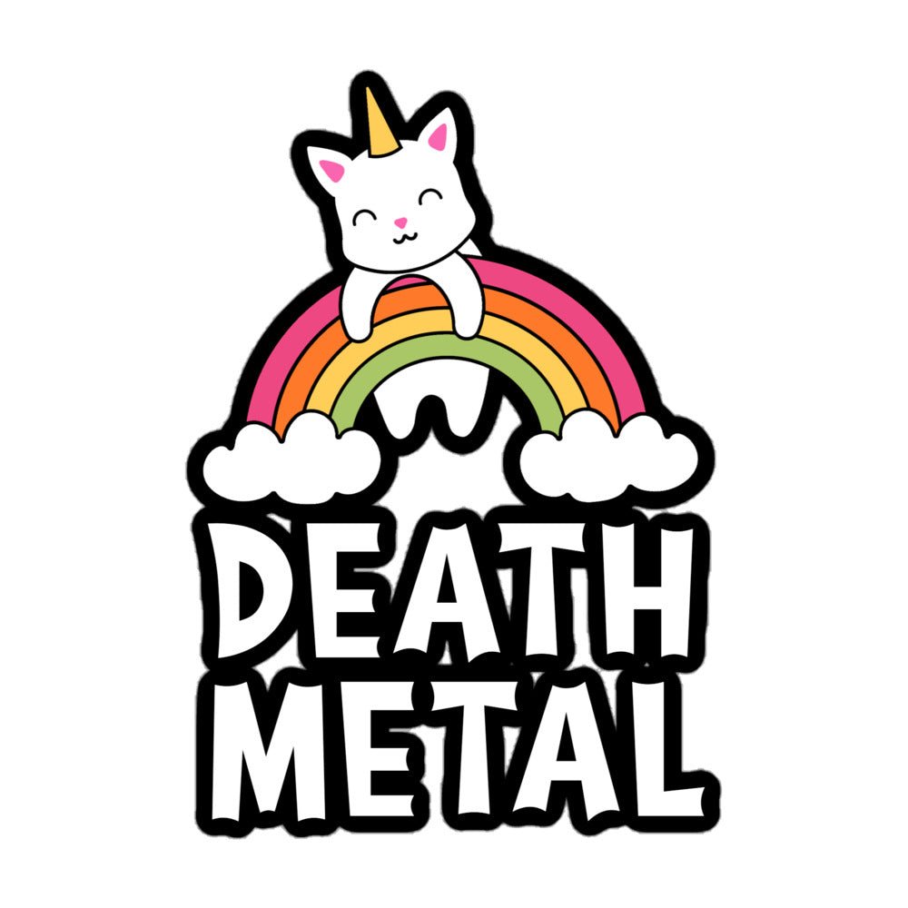 Death Metal Kitty Sticker