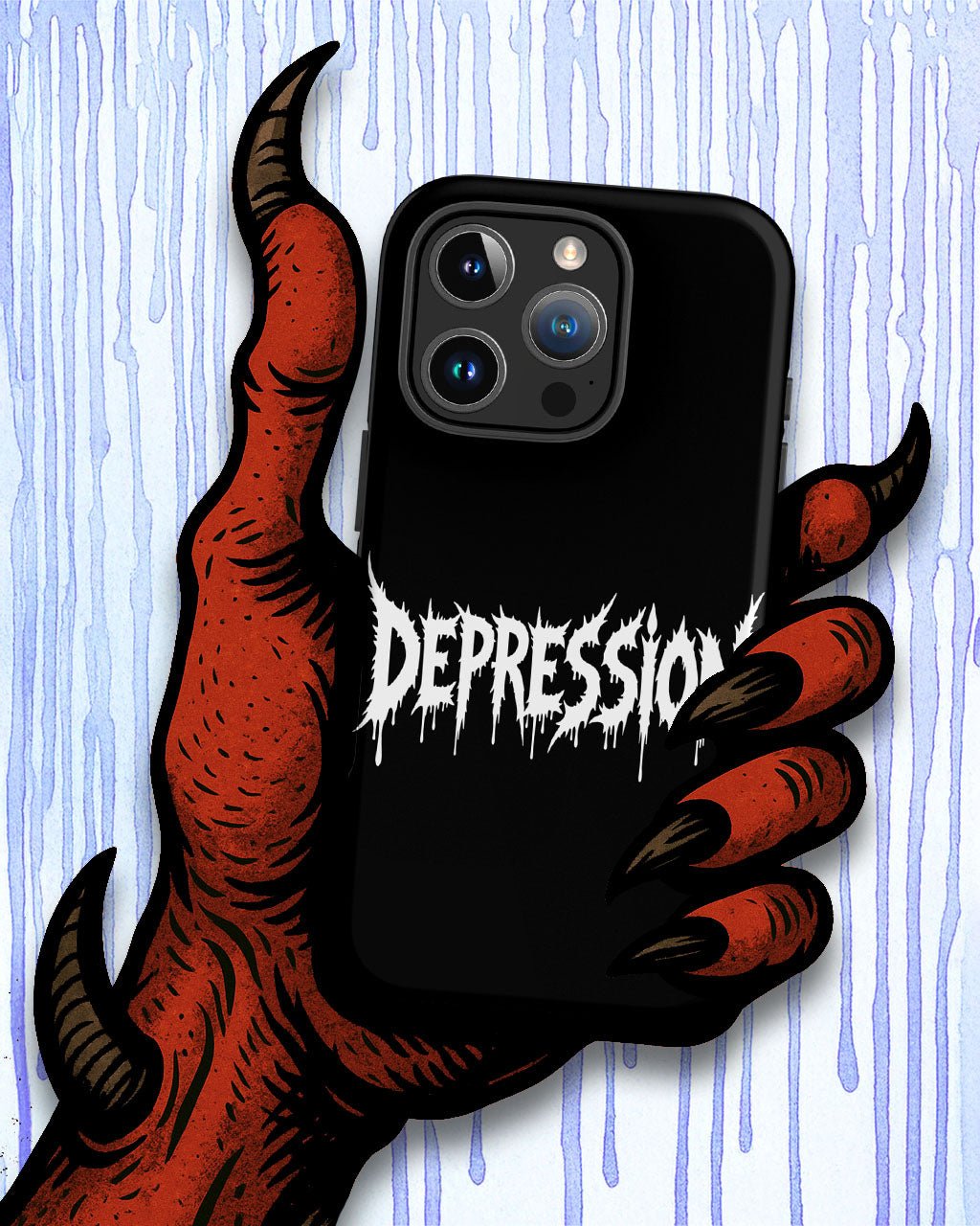 DEPRESSION Tough Phone Case for iPhone®