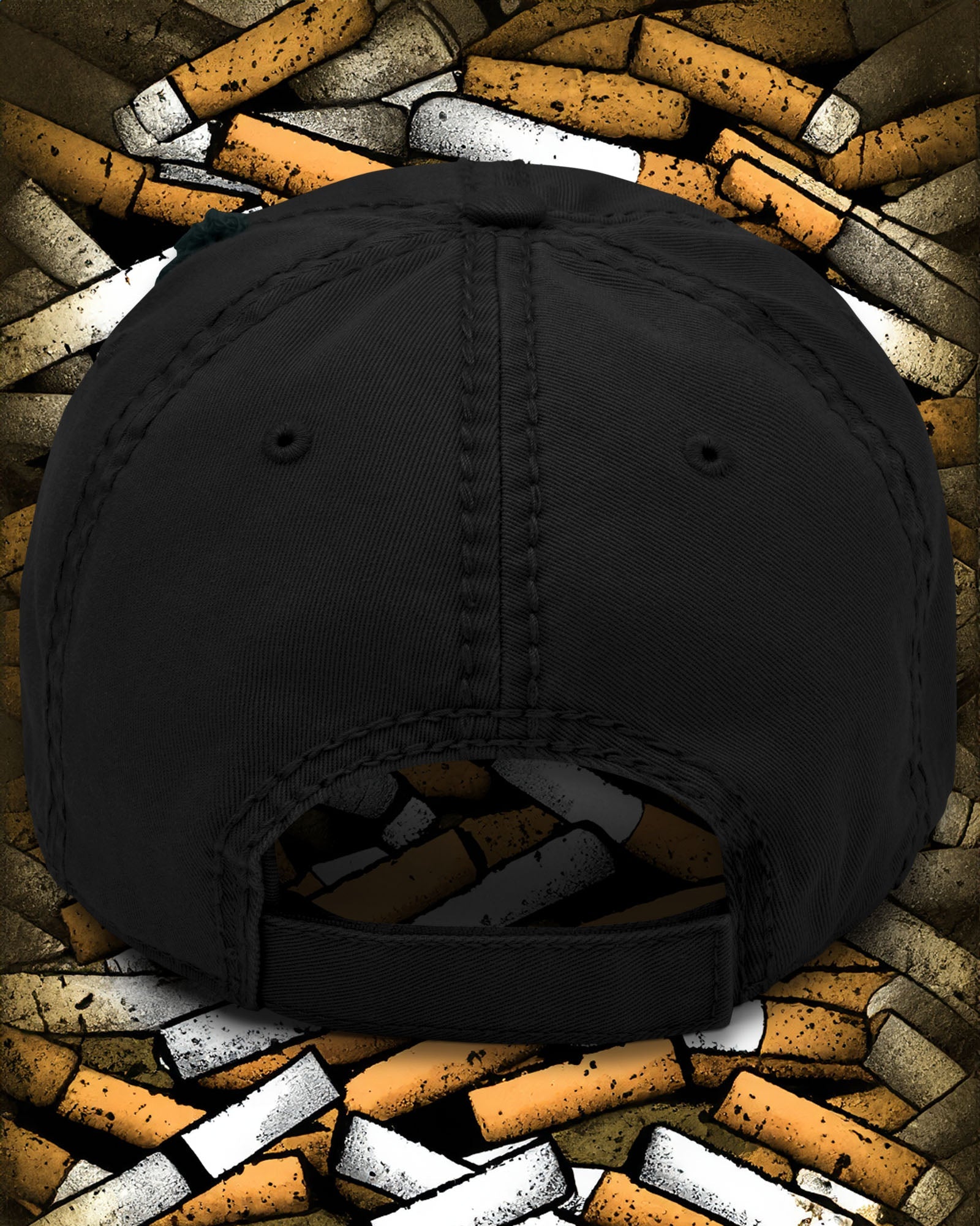 DO NOT GIVE ME A CIGARETTE Distressed Dad Hat