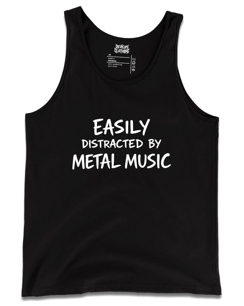 Easily Distracted By Metal Music Tank Top