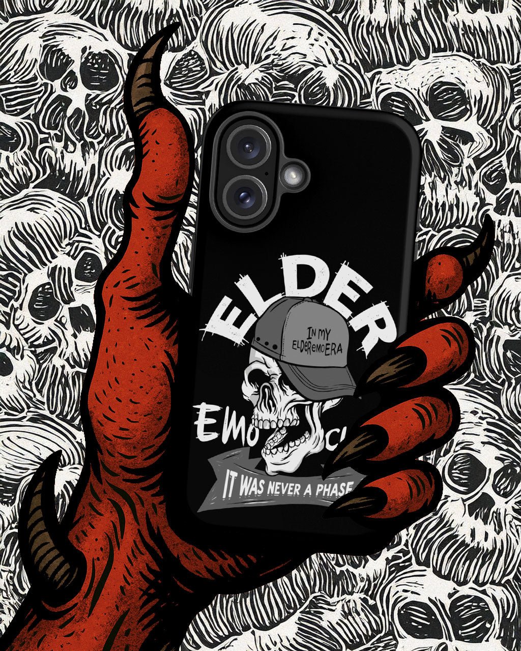 Elder Emo Club Tough iPhone Case