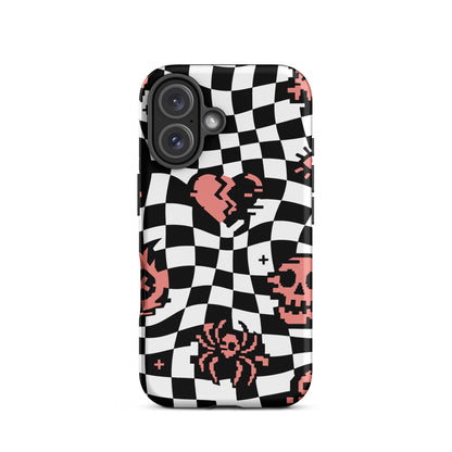 Emo Checkerboard iPhone Tough Case