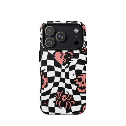 Emo Checkerboard iPhone Tough Case