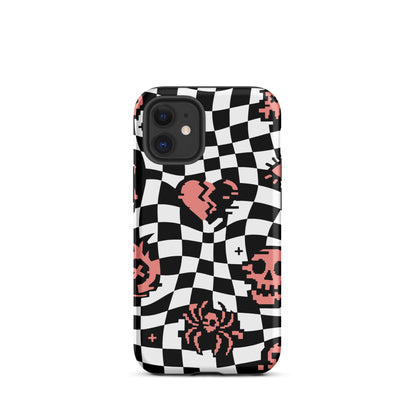 Emo Checkerboard iPhone Tough Case