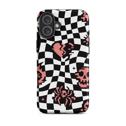 Emo Checkerboard iPhone Tough Case