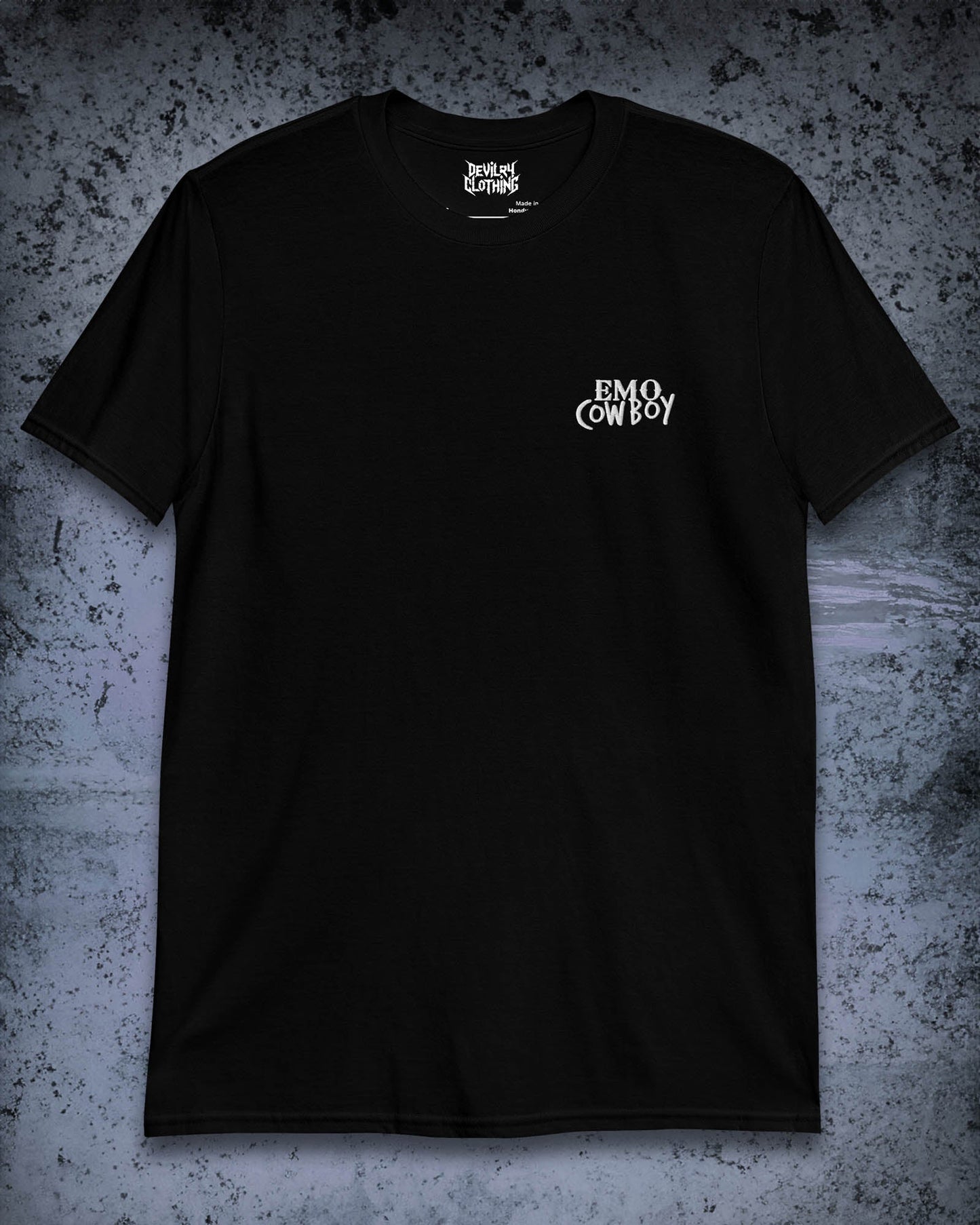 Emo Cowboy – Embroidered T-Shirt
