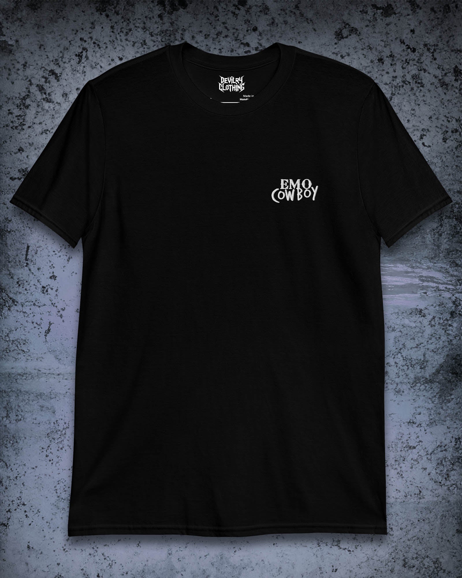 Emo Cowboy – Embroidered T-Shirt