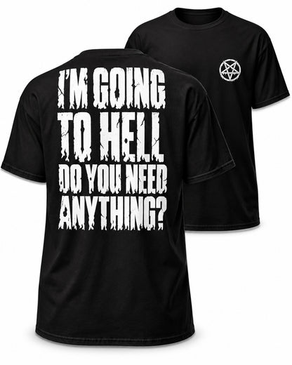 Going to Hell Back Print T-Shirt