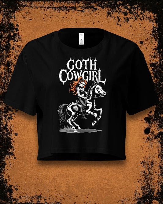 Goth Cowgirl Crop Top