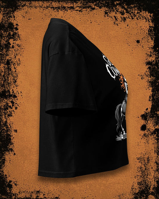 Goth Cowgirl Crop Top