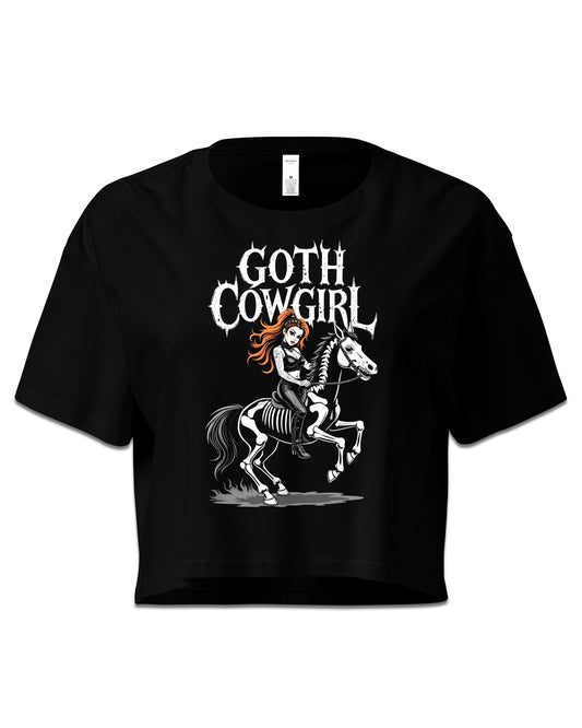 Goth Cowgirl Crop Top
