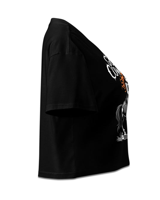 Goth Cowgirl Crop Top