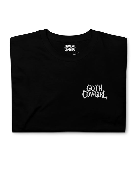 Goth Cowgirl Embroidered T-Shirt