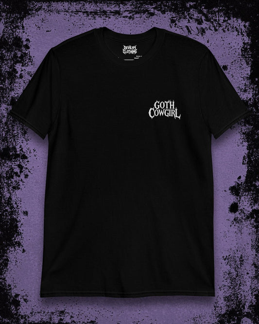 Goth Cowgirl Embroidered T-Shirt