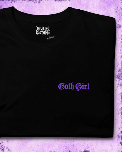 GOTH GIRL Embroidered T-Shirt