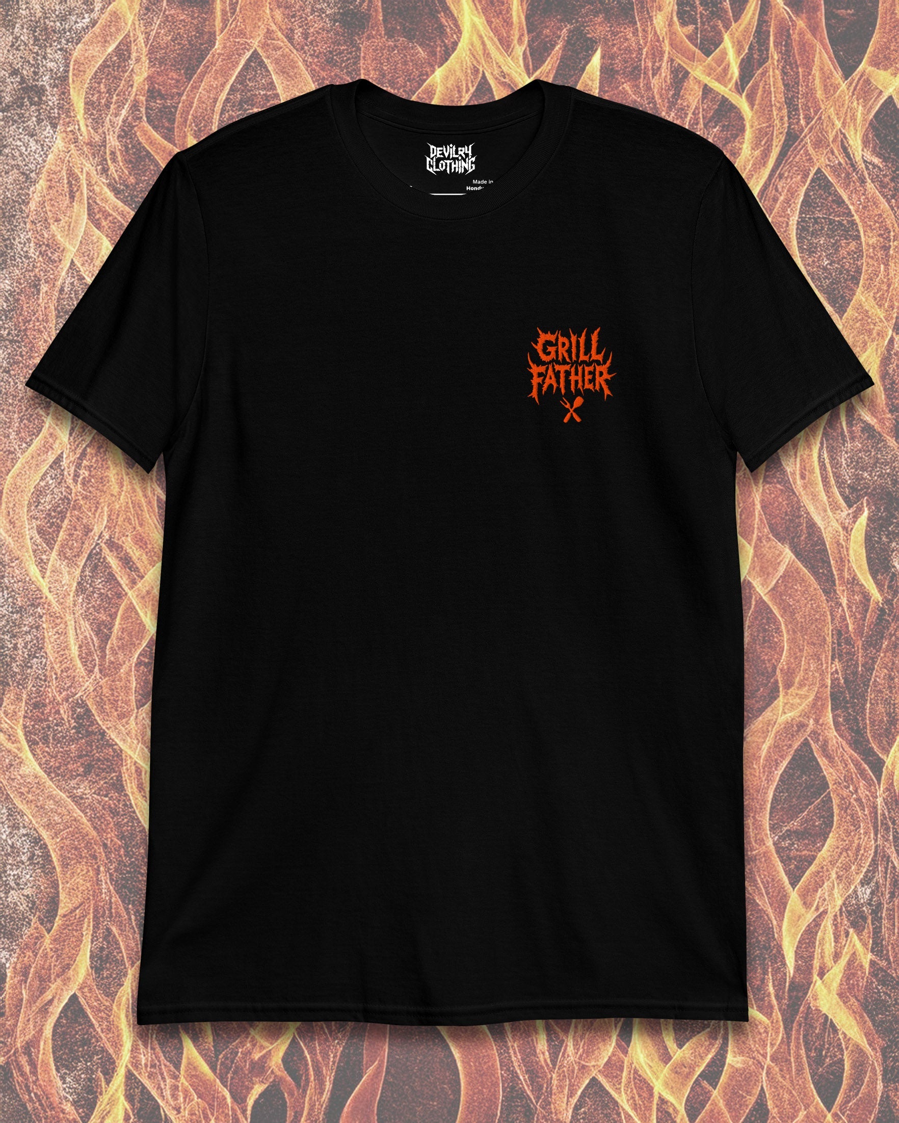 Grill Father Embroidered T-Shirt