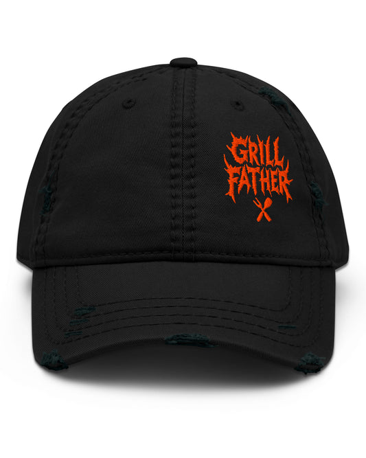 Grill Father Distressed Dad Hat