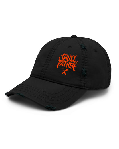 Grill Father Distressed Dad Hat