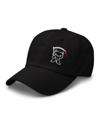 Grim Kitty Dad Hat