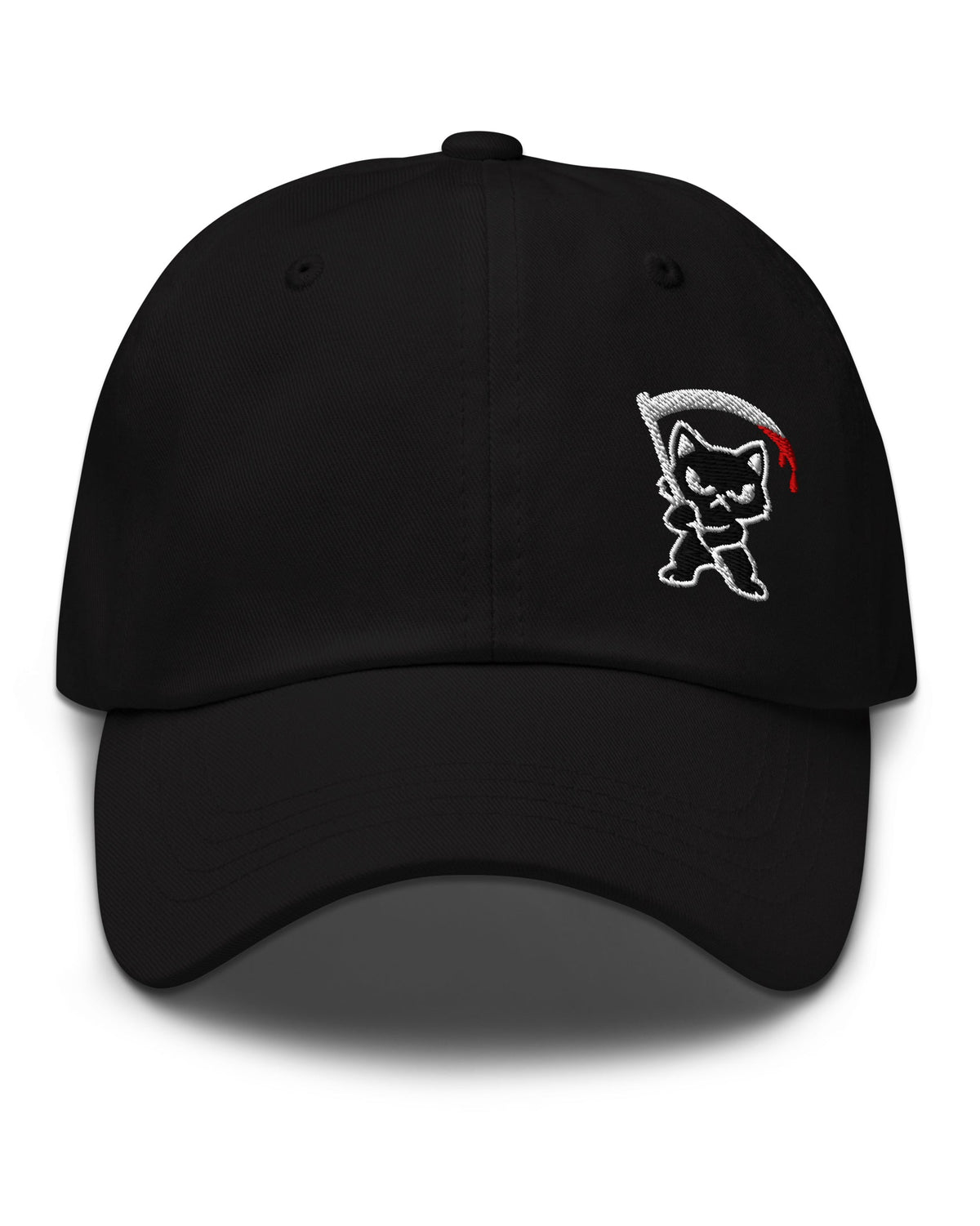 Grim Kitty Dad Hat
