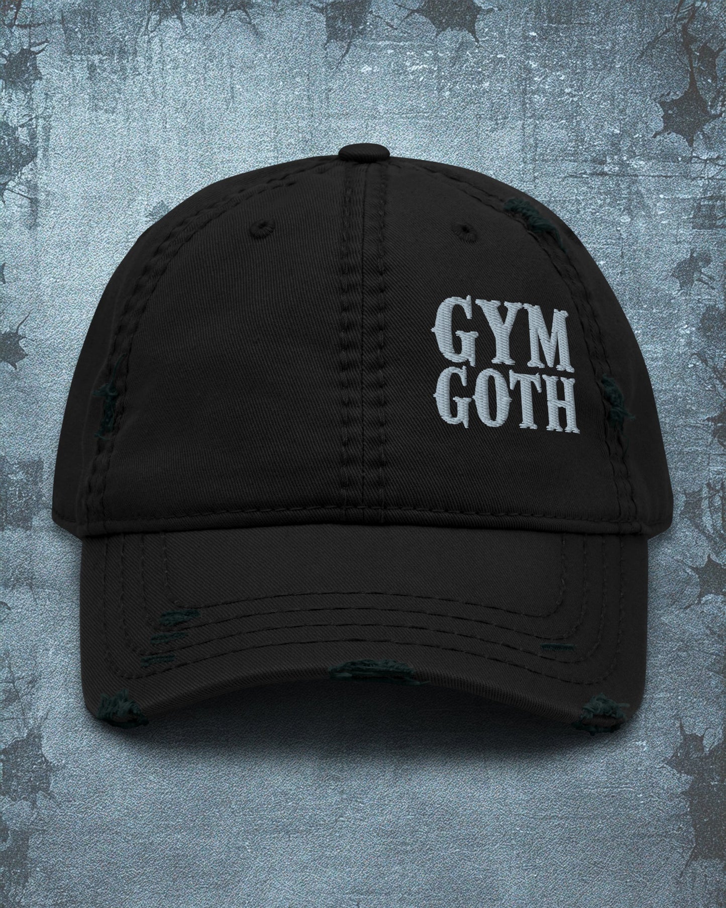 GYM GOTH Distressed Dad Hat